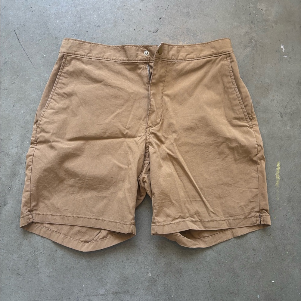 Men’s Dark Khaki Shorts - Size: Small Slim